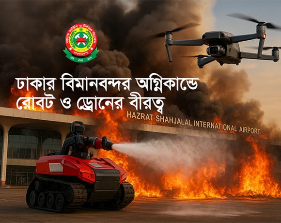 রোবট ও ড্রোন ব্যবহারে সফল হয় বাংলাদেশ ফায়ার সার্ভিস ও সিভিল ডিফেন্স