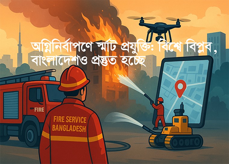 বাংলাদেশও ধীরে ধীরে এগোচ্ছে স্মার্ট ফায়ার সার্ভিসের দিকে