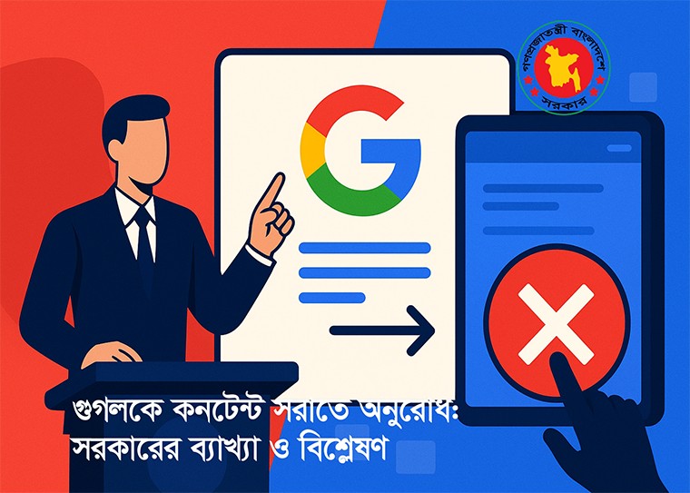 গুগলসহ কোনও আন্তর্জাতিক প্ল্যাটফর্মকে অনুরোধ করেনি সরকার