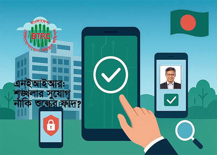 এনইআইআর ব্যবস্থাটি বিটিআরসি আইন, ২০০১ (সংশোধিত)-এর অধীনে কার্যকর হতে যাচ্ছে