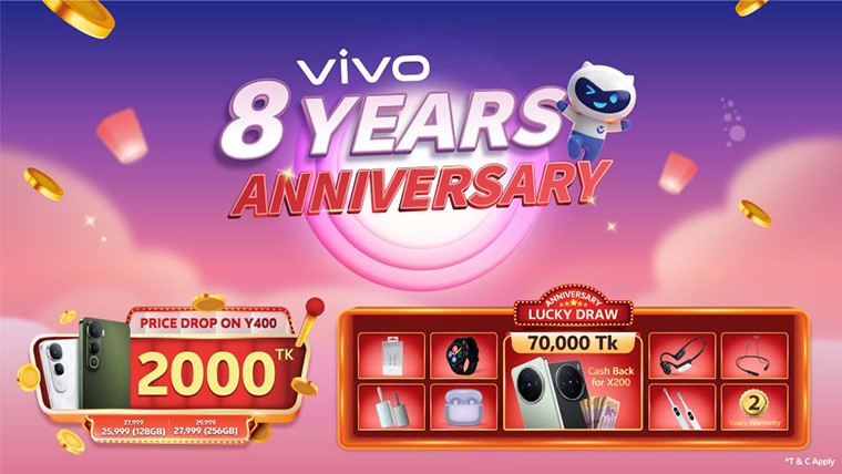 মেগা গিফট হিসেবে পাওয়া যাবে এক্স২০০ এ ৭০,০০০ টাকা ক্যাশব্যাকের সুযোগ