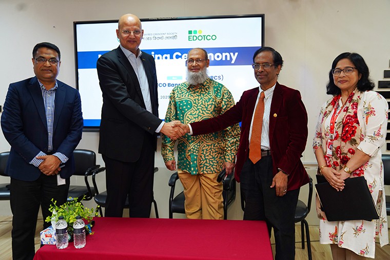 জলবায়ু ঝুঁকিপূর্ণ অঞ্চলে টেকসই সক্ষমতা বাড়াতে কাজ করবে ইডটকো ও বাংলাদেশ রেড ক্রিসেন্ট সোসাইটি