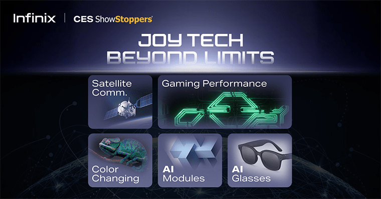 সিইএস ২০২৬-এ ইনফিনিক্স আরও কিছু নতুন প্রযুক্তি তুলে ধরেছে