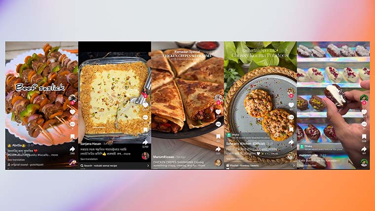 টিকটকেও এখন মিলছে নানান খাবারের আইডিয়া