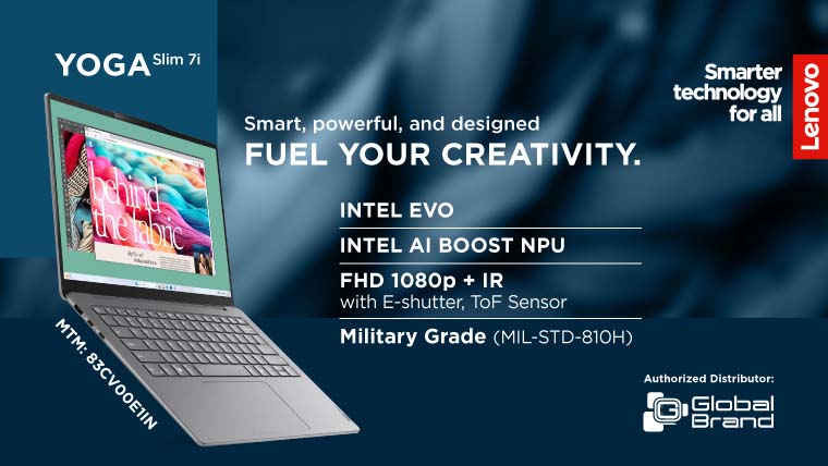 এআই পারফরম্যান্স ও প্রিমিয়াম ডিজাইনের সমন্বয়ে লেনোভো ল্যাপটপ