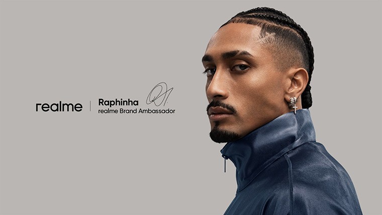 ব্রাজিলিয়ান ফুটবল তারকা রাফিনহা রিয়েলমির গ্লোবাল ব্র্যান্ড অ্যাম্বাসেডর