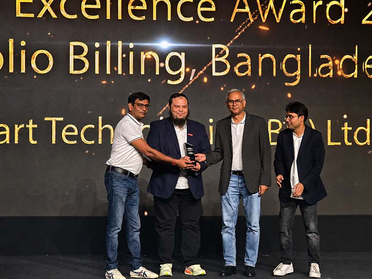 ‘ডিস্ট্রিবিউটর এক্সিলেন্স অ্যাওয়ার্ড ২০২৫-২৬’ অর্জন করেছে স্মার্ট টেকনোলজিস