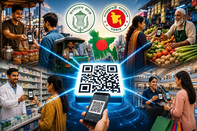 জাতীয় সর্বজনীন পেমেন্ট ব্যবস্থা ‘বাংলা কিউআর’