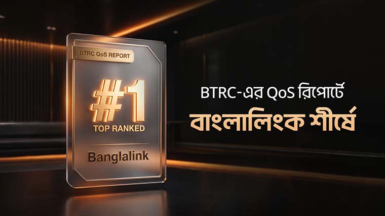 ৮টিতে শীর্ষস্থান অর্জন করেছে বাংলালিংক