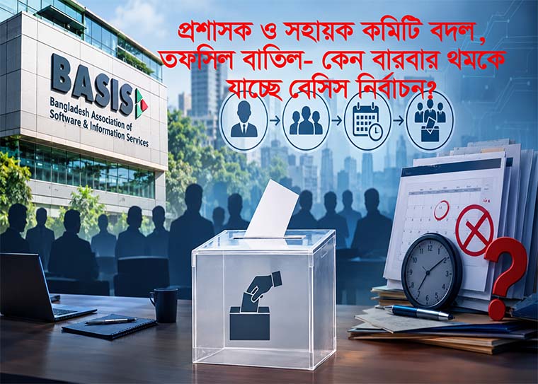 বেসিসের অভ্যন্তরীণ প্রশাসন ও নির্বাচন ঘিরে তৈরি হয়েছে একের পর এক জটিলতা
